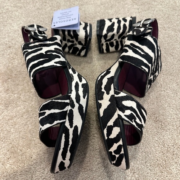 Aerosoles Camera Women's Heels Zebra Haircalf Size 12 NWT - Picture 3 of 6